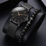 High Quality No Logo Simple Wristwatch Casual Men and Women Watch Gift Mesh Stainless Steel Band Unisex Thin Minimalist Watch - Image 5